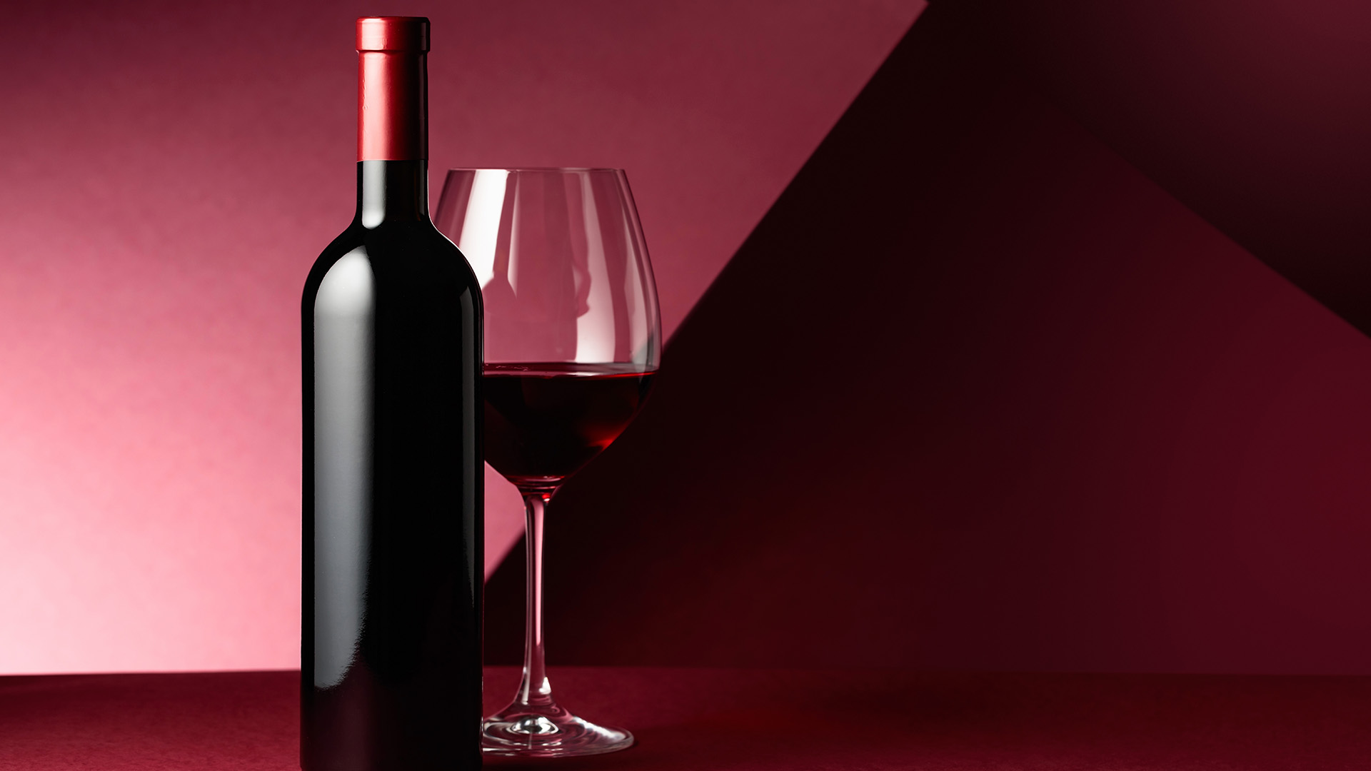 Wine Bottle and Glass