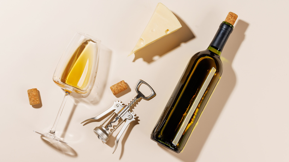 Wine Bottle and Glass