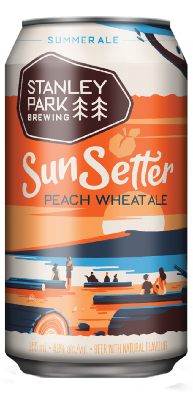 SunSetter Peach Wheat Ale - Stanley Park Brewing