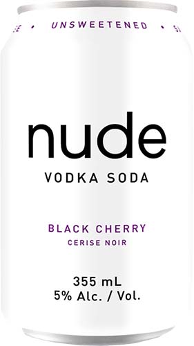 Nude Black Cherry Vodka Soda