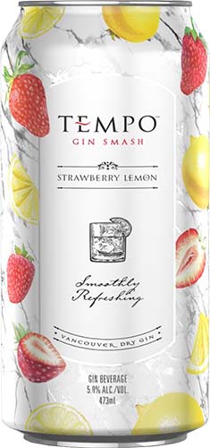 Tempo Strawberry Lemon Gin Smash