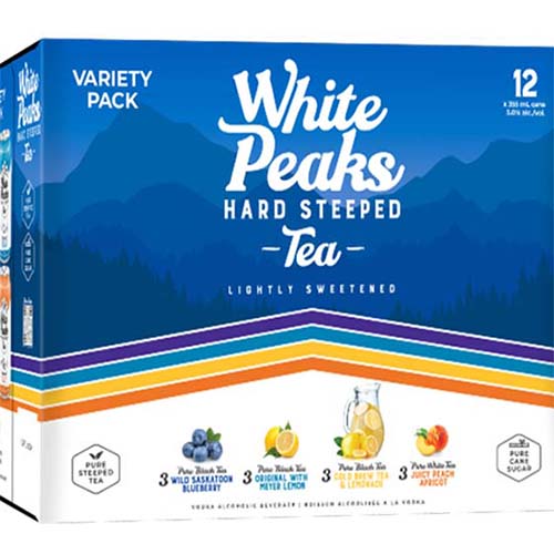 White Peaks Hard Steeped Tea Variety Vodka