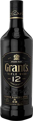 Grants Triple Wood 12 Year Scotch 750ml