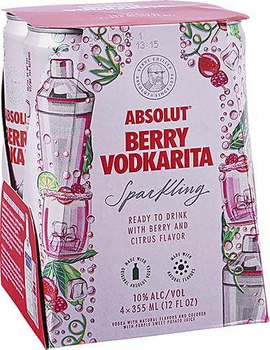 Absolut Berry Vodkarita 4pack