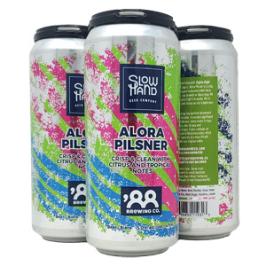 Slow Hand X 88 Brewing Alora Pilsner 4c