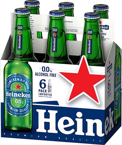 Heineken 0.0% 6 Pack Bottles