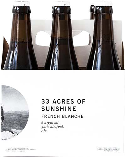 33 Acres Of Sunshine Blanche 6pk