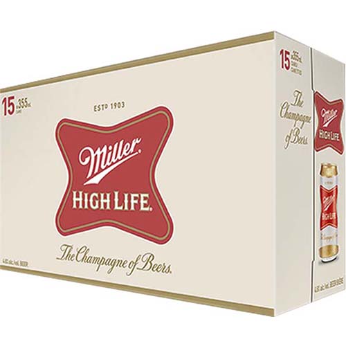 Miller High Life 15pack Can