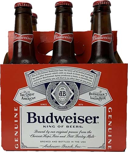 Budweiser 6 Btls