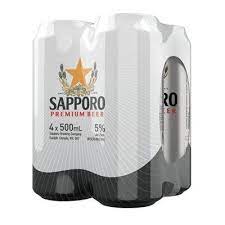 Sapporo 4pk Cans