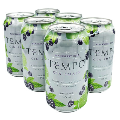 Tempo Blackberry Lime Gin 6c