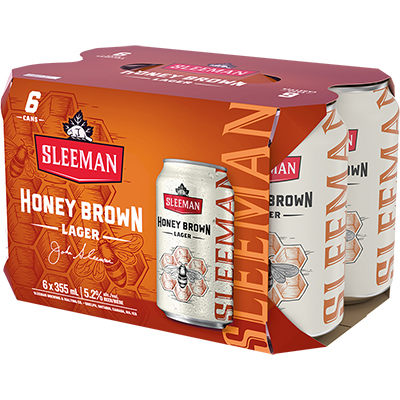 Sleeman Honey Brown 6pack Can