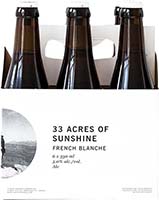 33 Acres Of Sunshine Blanche 6pack