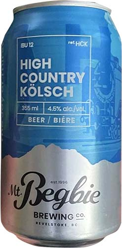 Mt Begbie High Country Kolsch 6c