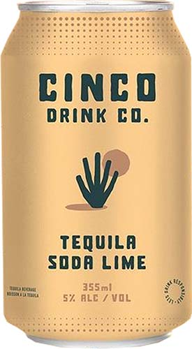 Cinco Tequila Soda Lime 4c