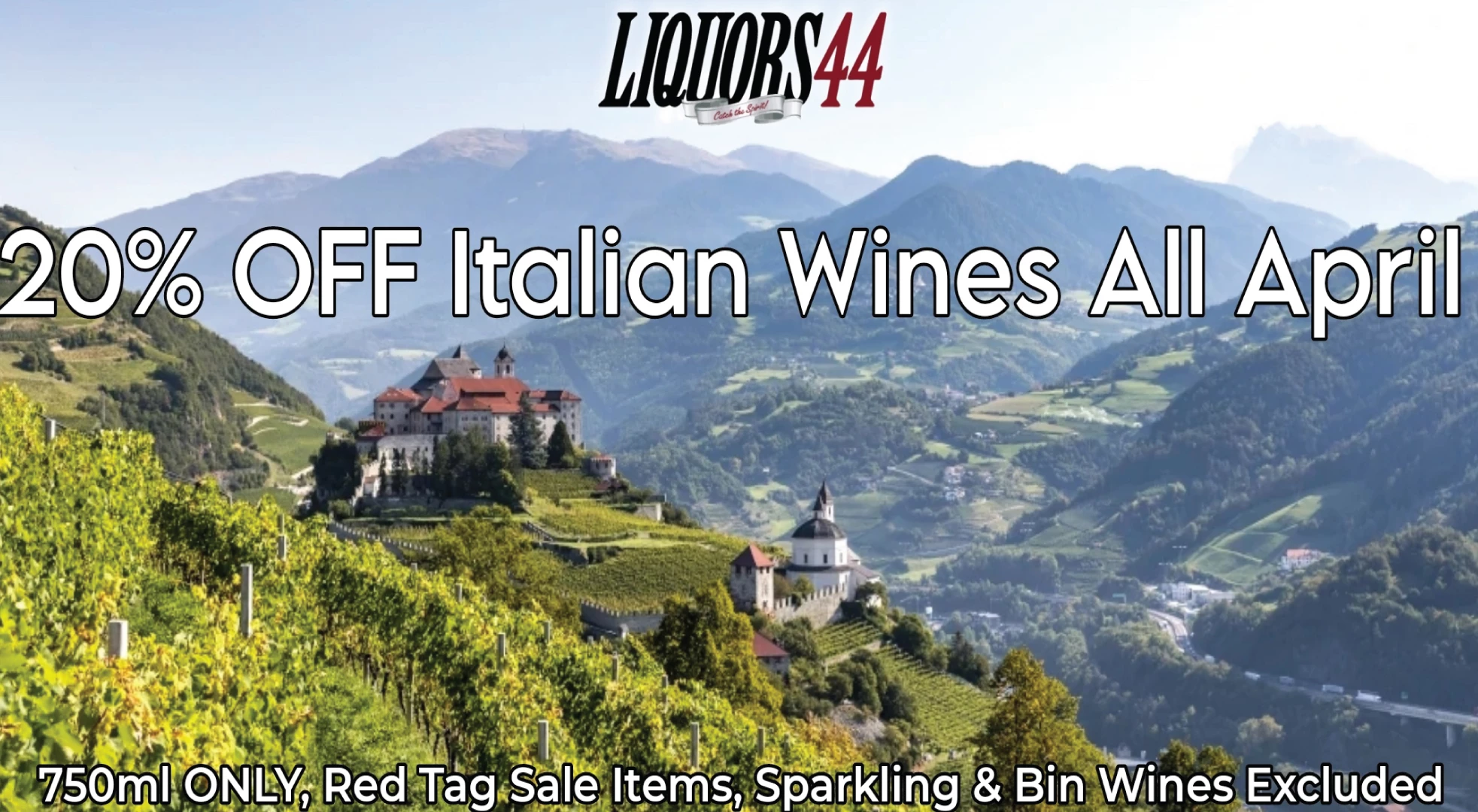 April 20 % Off Italian Wines
