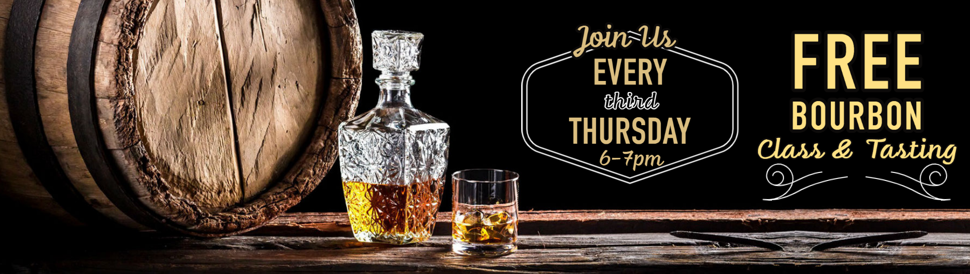Bourbon Class Every 3rd Thursday