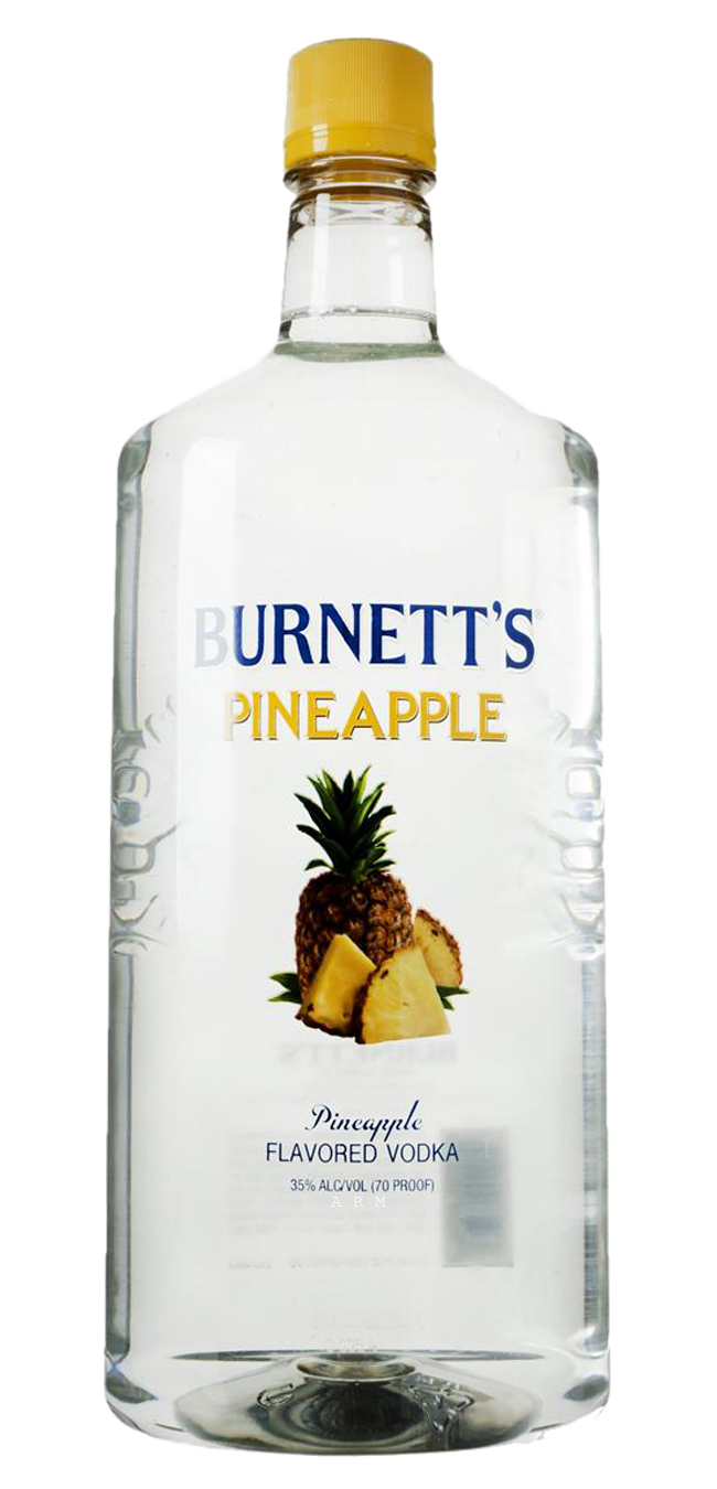 Buy Burnett S Pineapple Vodka Online Vodka Delivery Service Main Liquor Delivered By Bottlerover Com