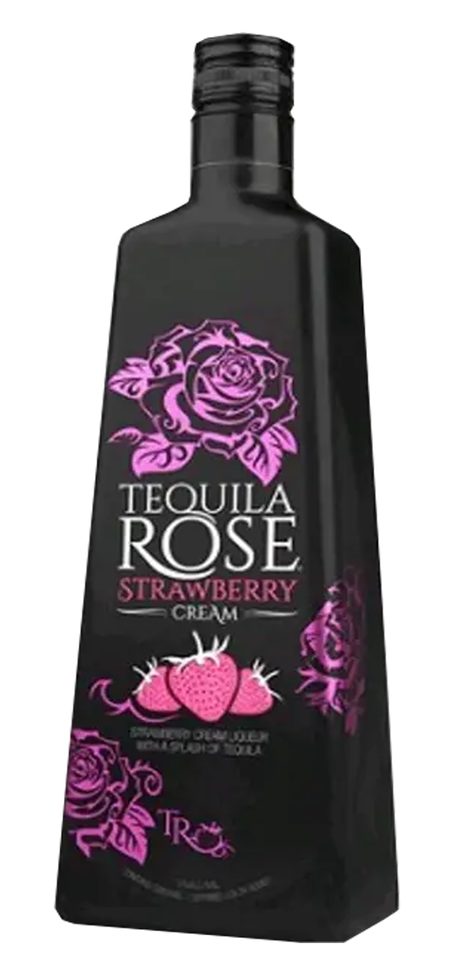 Tequila Rose Strawberry Cream Liqueur 70cl With Flutes Gift Set