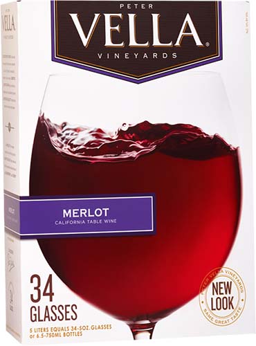 Peter Vella Merlot Red Box Wine 5l