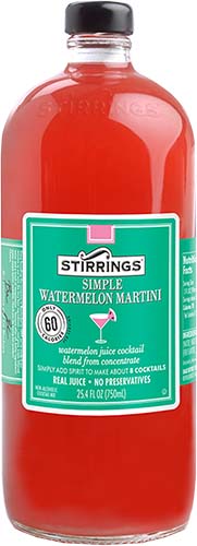 Stirrings Watermelon Cktl Mix 750ml