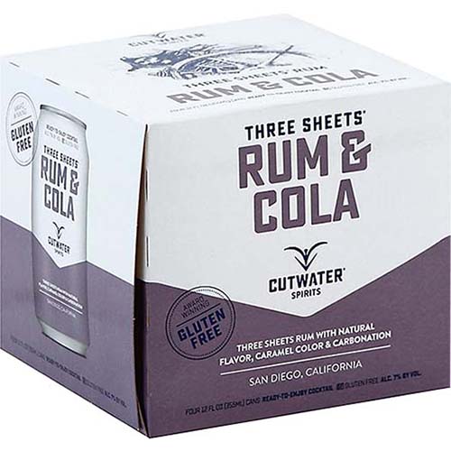 Cutwater Spirits Rum & Cola Rtd Can
