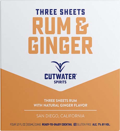 Cutwater Spirits Rum & Ginger Rtd Can