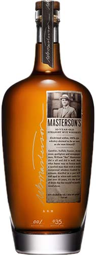 Masterson's 10 Yr Rye Whiskey