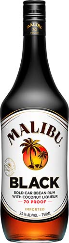 Malibu Rum Liqueur Black (ster)