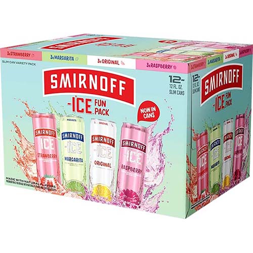 Smirnoff Ice Party Pack 12 Pack 12 Oz Bottles