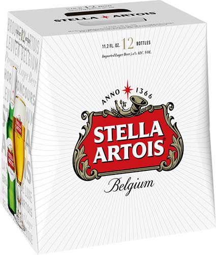 Stella Artois Lager, 12oz Bottle