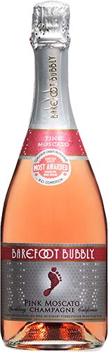 Barefoot Bubbly Pink Moscato Champagne Sparkling Wine ,