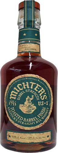 Michter's Us 1 Toasted Barrel Finish Rye Whiskey