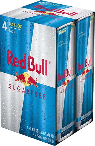Redbull Sugar Free 4pk 8.4oz Cans