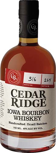 Cedar Ridge Iowa Straight Bourbon