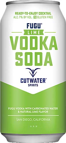 Cutwater Lime Vodka Soda 12oz Can 4pk