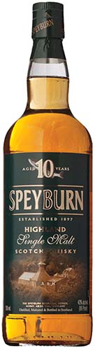 Speyburn 10 Year Old Single Malt Scotch Whiskey