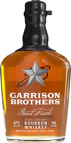 Garrison Brothers Boot Flask Small Batch Texas Straight Bourbon Whiskey