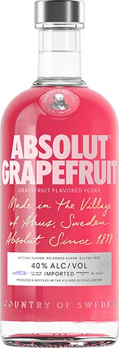 Absolut Grapefruit Vodka 750 Ml