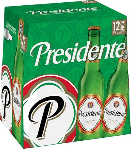 Presidente Pilsener Style Beer Bottle