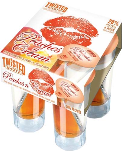 Twisted Shot Peach &cream 4pac