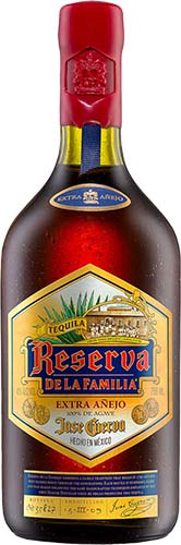 Reserva De La Familia By Jose Cuervo Extra Anejo Tequila 80 Proof