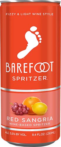 Barefoot Spritzer Sangria Red Wine Single Serve 250ml Cans