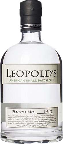 Leopold Bros Small Batch Gin 750ml