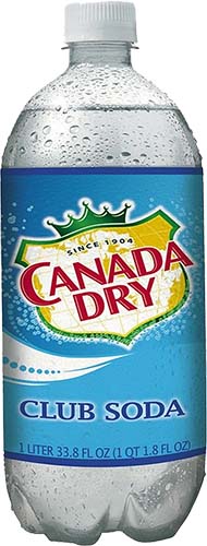Canada Dry Club Soda 1l Bottle