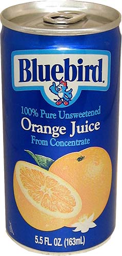 Bluebird Orange Juice 5.5oz