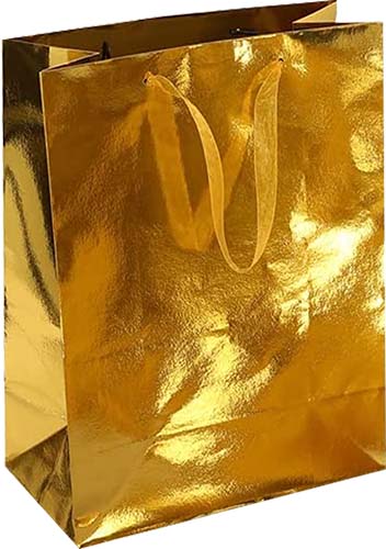 Tb Gift Bags Gold & Silver Swirls & Stars