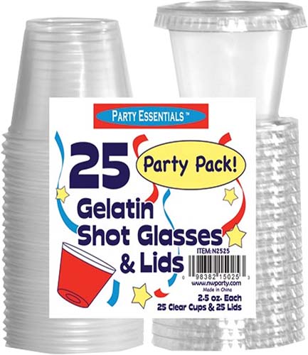 2-Ounce Package of 375 Cups and Lids Polar Ice Plastic Jello Shot Cups with Lids 