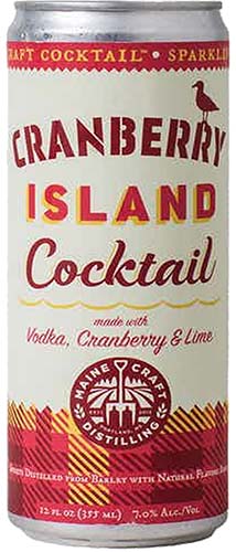 Maine Craft Distilling Cranberry Island Cocktail Vodka L 4pk