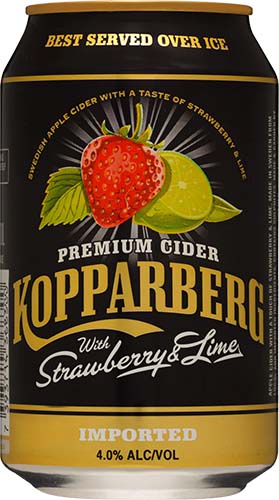 Kopparberg Straw/lime Cider 4pk Can